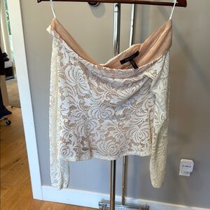 Elegant Lace Off-Shoulder Top